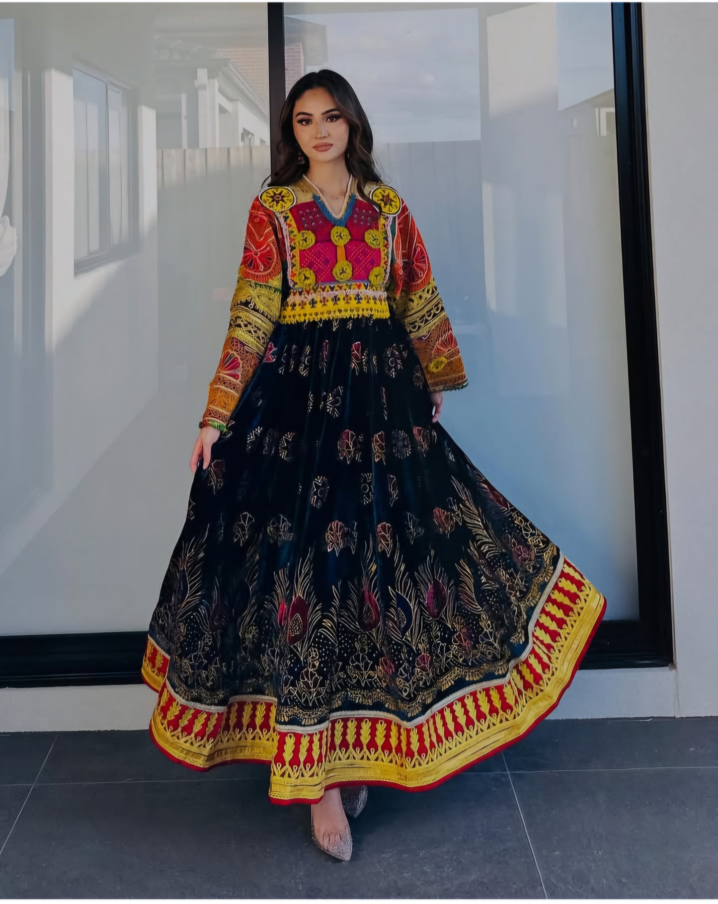 Afghan Vintage Maxi Dress