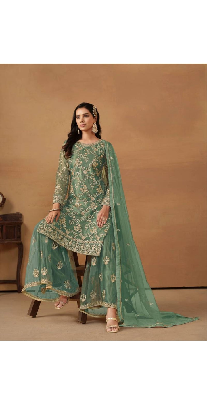 Yasmin Sharara Suit (Green)