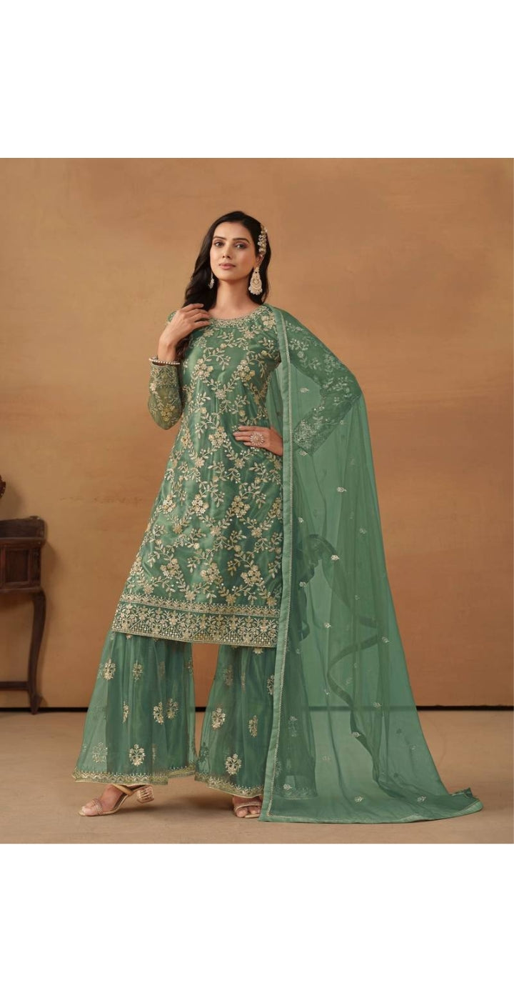 Yasmin Sharara Suit (Green)