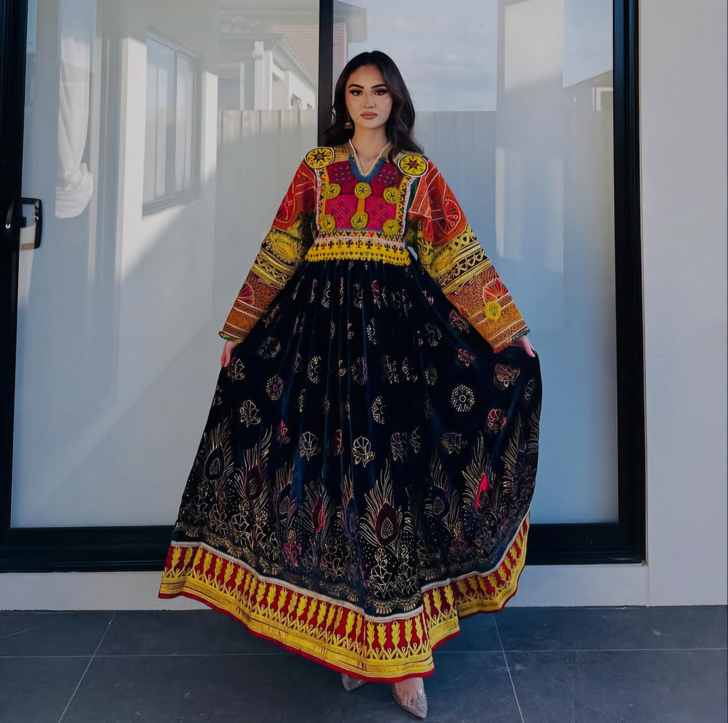 Afghan Vintage Maxi Dress